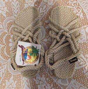 NWT Gurkees Signature Neptune Rope Sandals